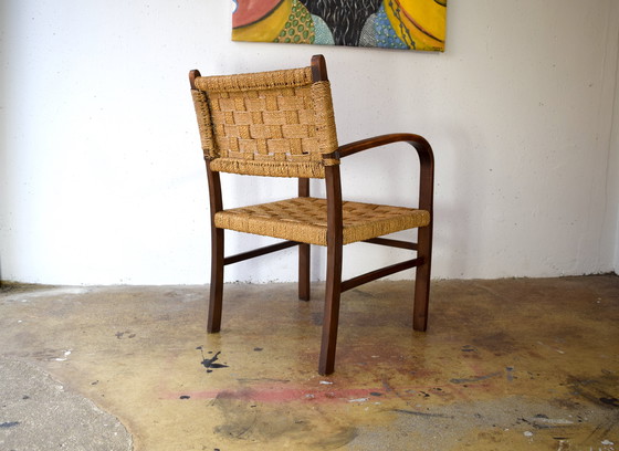 Image 1 of 1920 Bauhaus Erich Diekmann Sedia Poltrona Sedia Vintage Antiquariato