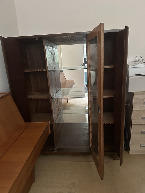 Image 1 of Vintage vitrine kast Neo Barok met invloeden van Louis XV