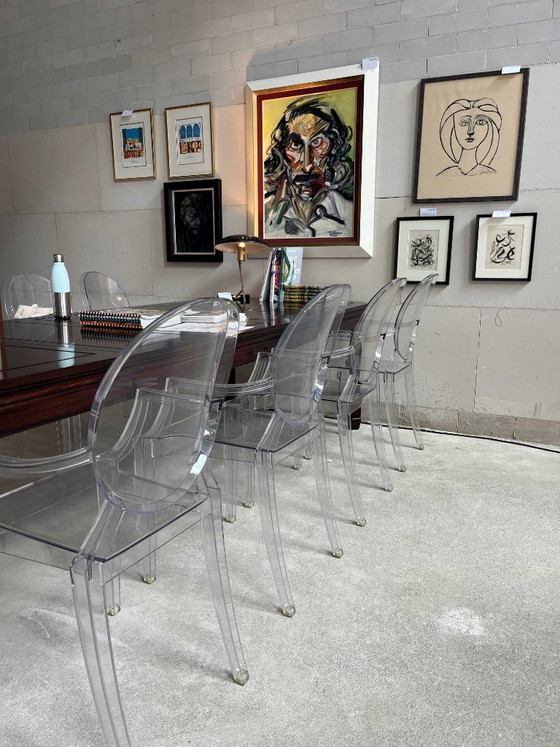 Image 1 of Ghost Chairs von Kartell, entworfen von Philippe Starck