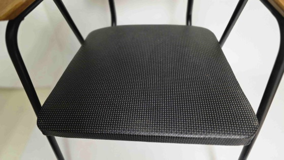 Vintage Meurop Armchair – Metal, Wood (photo 5 of 7)