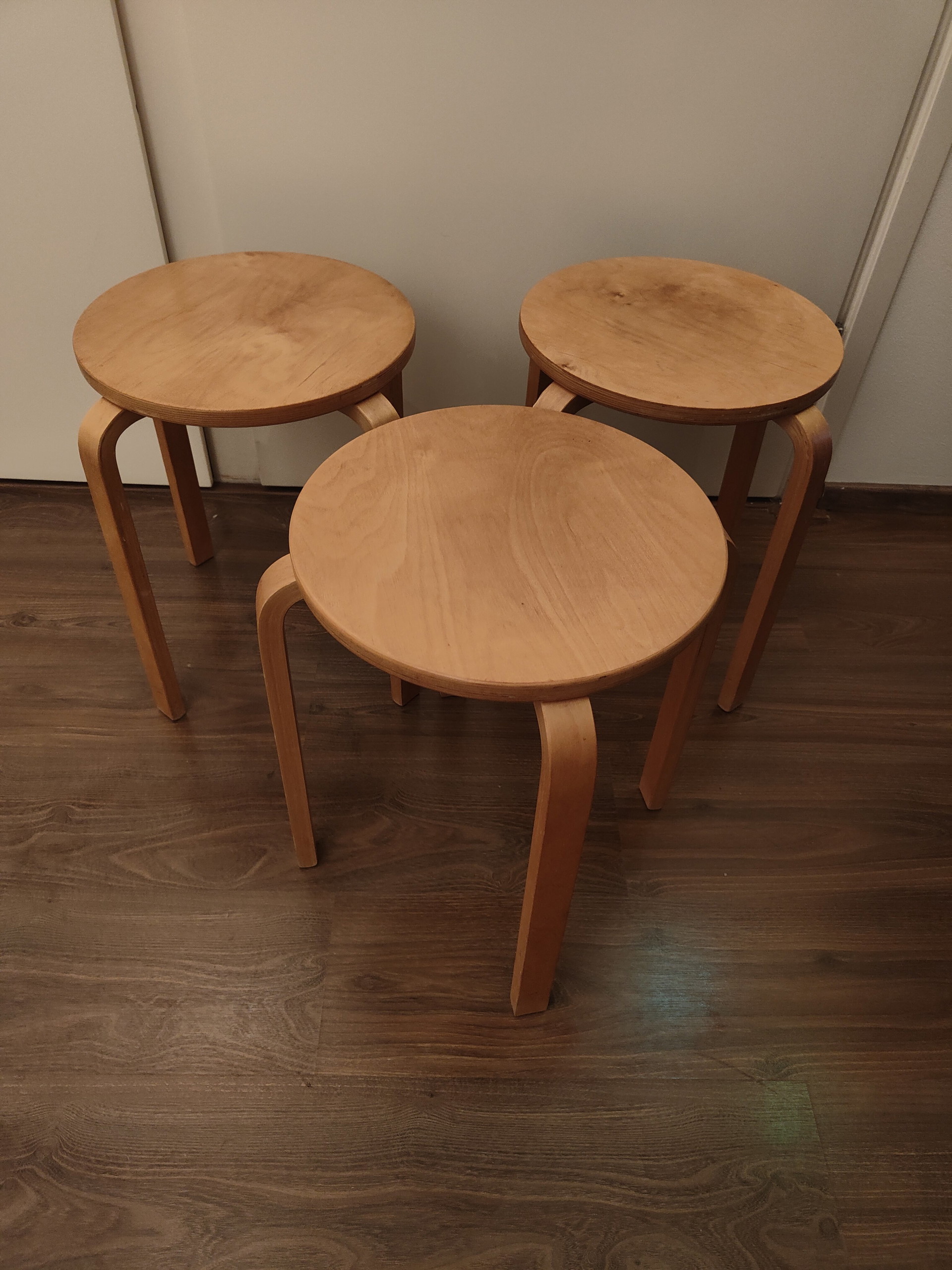 Ikea Frosta vintage stools set of 3 | €120 | Whoppah
