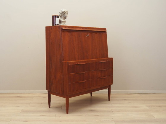 Image 1 of Secreter de teca, diseño danés, años 60, diseñador: Erling Torvits, fabricante: Klim Møbelfabrik