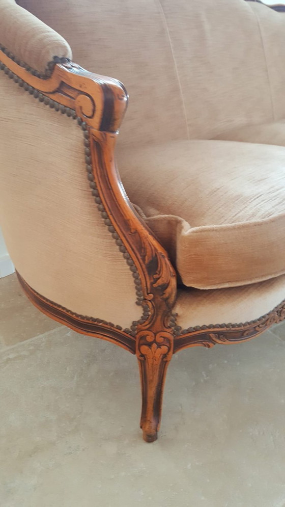 Image 1 of Divano Luigi XV 3 posti + 2 poltrone