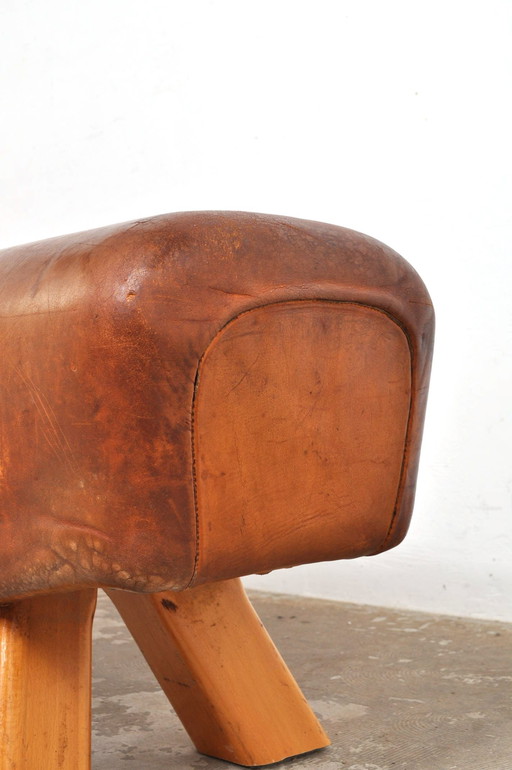 Vintage gymnastic horse / bench seat