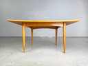 Tavolino da caffè originale di metà secolo, in noce scandinavo, vintage, 1960