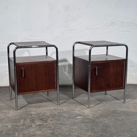 Image 1 of Bauhaus Bedside Table by Mücke-Melder, 1950s