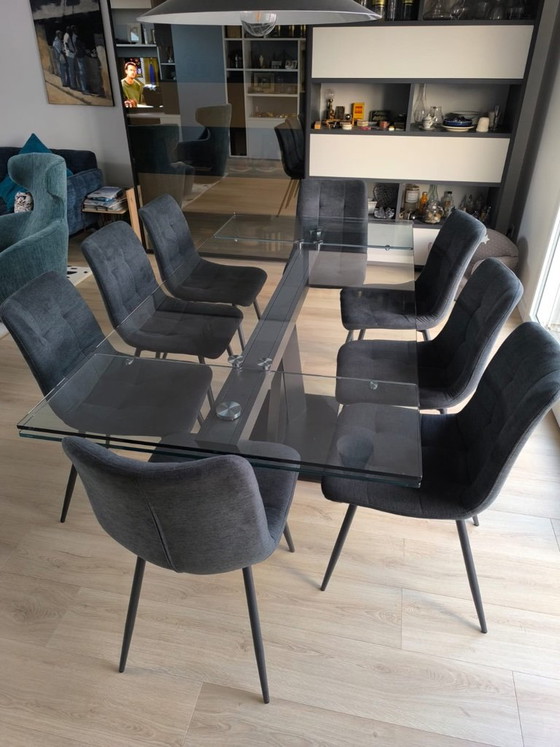 AXEL ROCHE-BOBOIS Dining Table – Roche Bobois, Glass (photo 3 of 5)