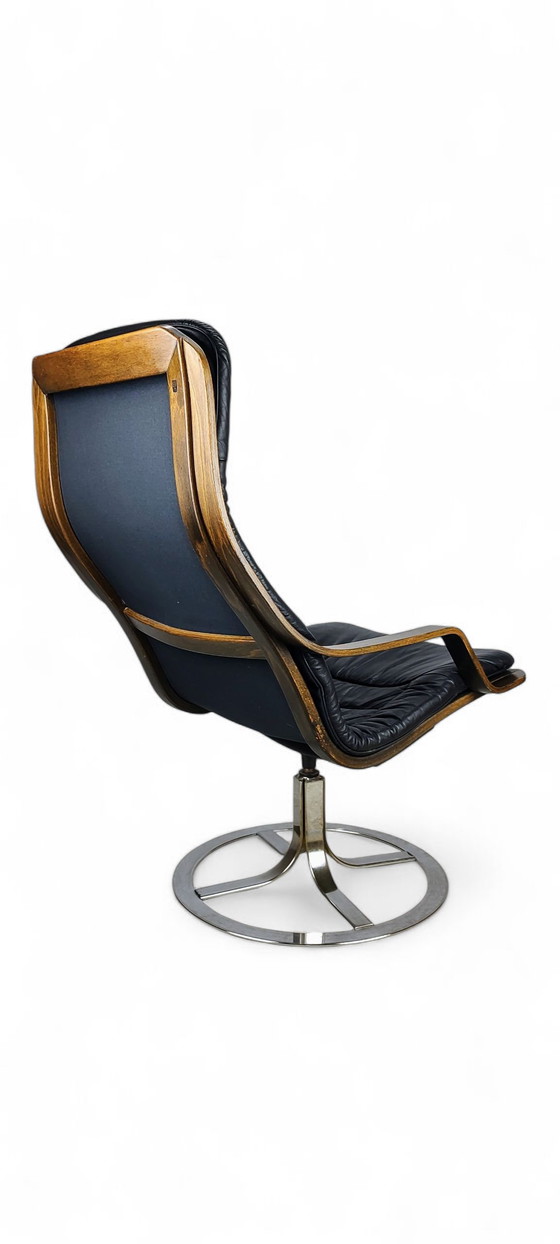 Image 1 of Sillón giratorio de diseño escandinavo de los años 70
