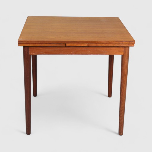 Vintage Square Extendable Dining Table - 1960s, Teak