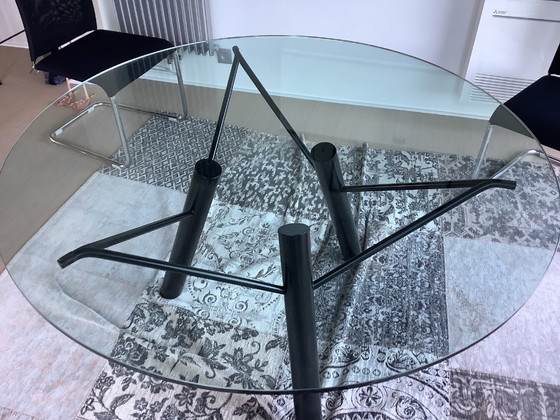 Image 1 of Design glazen tafel Paolo Pallucco-Orrido Canyon 1987