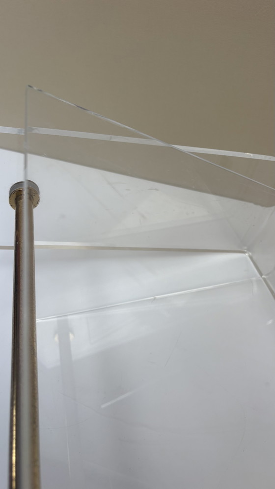 Image 1 of Portariviste vintage in plexiglass acrilico David Lange Roche Bobois
