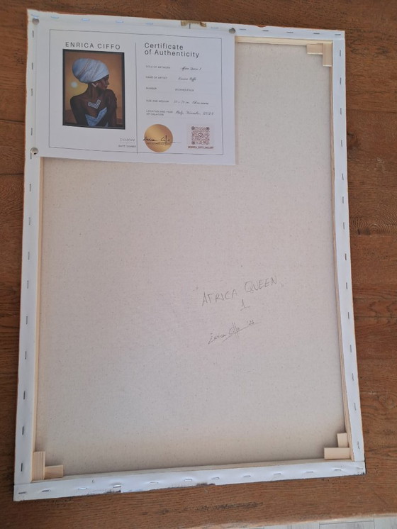 Image 1 of Enrica CIFFO - Africa Queen 1 - Schilderij van de kunstenaar