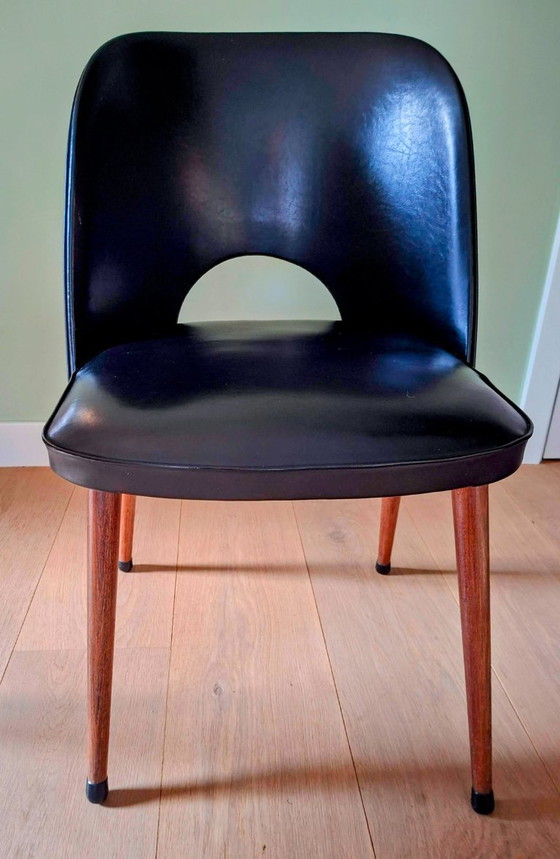 Image 1 of Set of 4 vintage dining room chairs from the 1950s