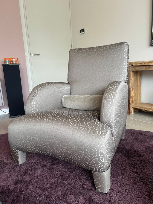 2 fauteuils B&B Italia Oriente + repose-pieds