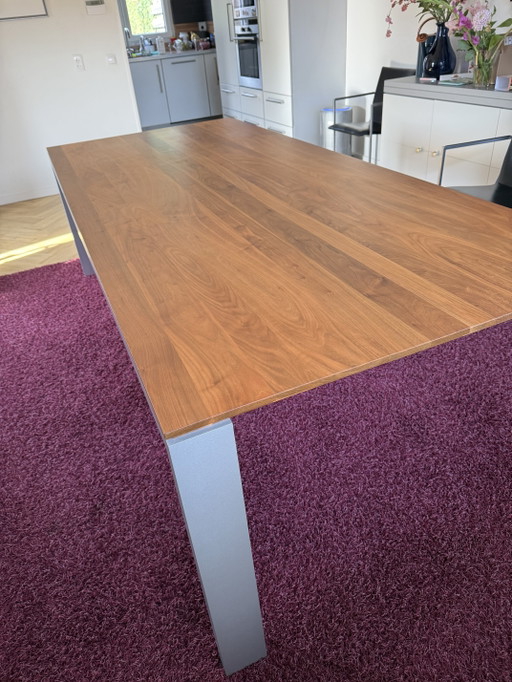 Arco Graphic Cherry Wood Dining Table - 240 x105 x 75 cm