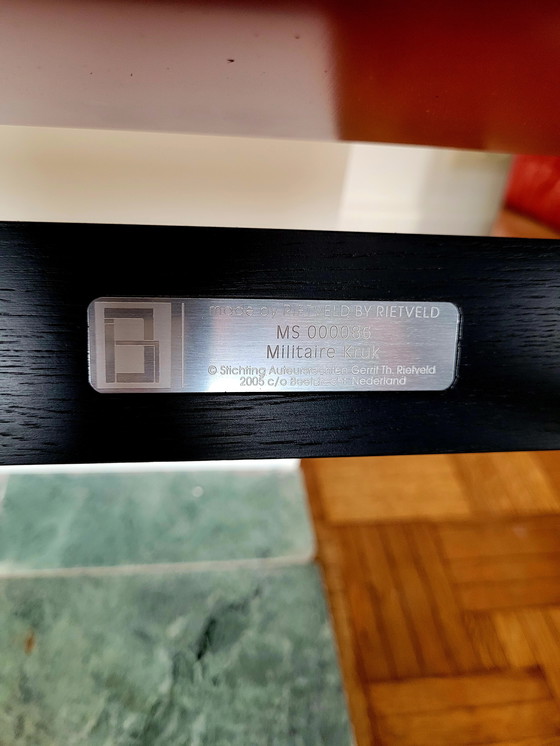 Image 1 of Sgabello militare di Gerrit T Rietveld, edizione Rietveld by Rietveld con certificato