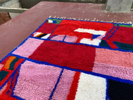 Tappeto Beni Ouarain Contemporaneo 300x200 cm – Motivi Astratti Multicolori – Tappeti, Lana, Cotone, Abstract (photo 5 of 18)