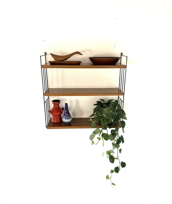 Image 1 of Vintage teakhouten wandrek, WHB Germany ‘60