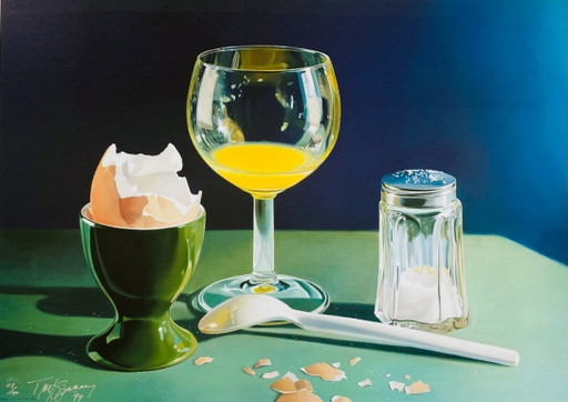 Tjalf Sparnaay – Kleines Frühstück – Offsetlithografie – 1999