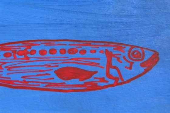 Acrilico sardine pesce 42 x 30 cm – Liquitex, Decorazioni murali, Carta (photo 5 of 12)
