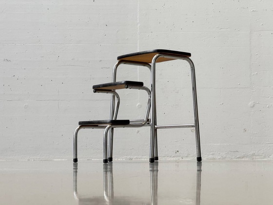 Image 1 of Sgabello pieghevole con rivestimento in Resopal, Svizzera, anni '70