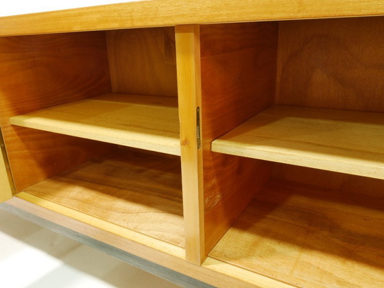 Image 1 of Vintage dressoir uit de jaren 60, 180 cm, midden-eeuwse stijl, laag dressoir, ladekast, Duitsland