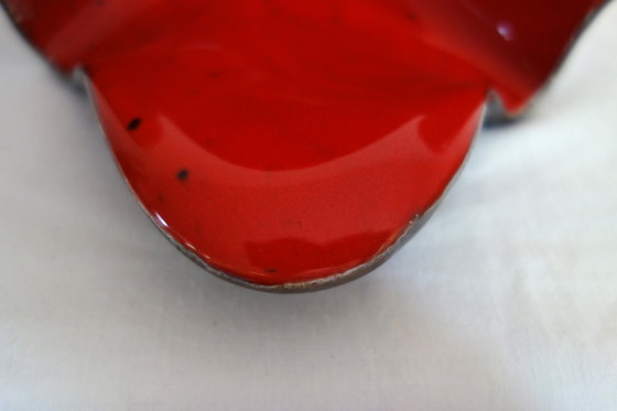 Image 1 of Jarrón vacío de bolsillo con forma de pañuelo de cerámica de los años 50/60 en Francia.