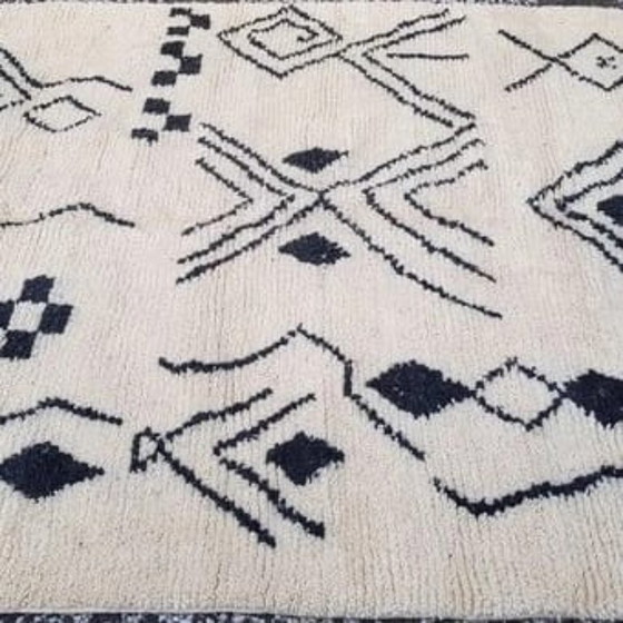 Image 1 of Handgeknoopt Berber tapijt wol 214x172cm