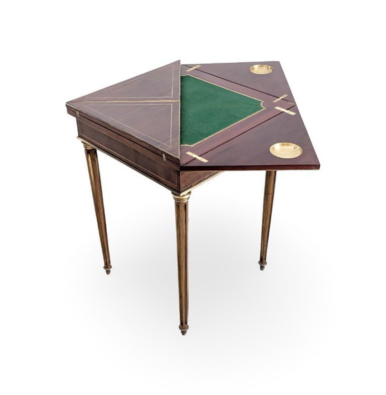 Image 1 of Tavolo da gioco Luigi XVI, Paul Sormani, mogano, Napoleone 3