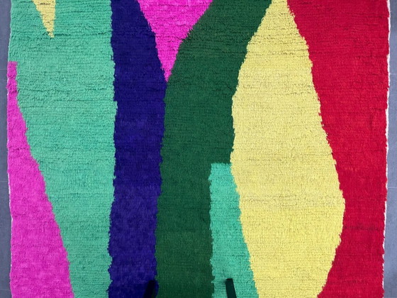 Image 1 of Berber Rug - 305 cm x 203 cm - colored Wool