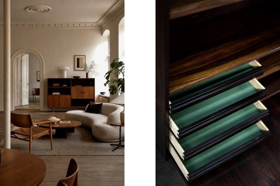 Image 1 of Buffet scandinave moderne du milieu du siècle en palissandre avec bar par Æ. Jensen et T. Mølholm pour Herning, années 1960