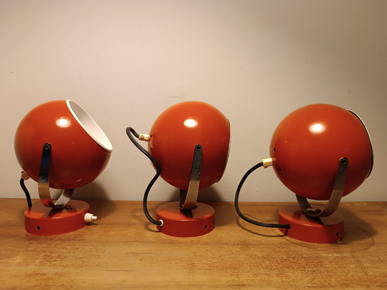 Image 1 of trio of vintage eyeball spotlights