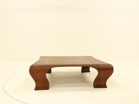 Image 1 of Organic Coffee Table in Solid Iroko by Marc Van Rampelberg