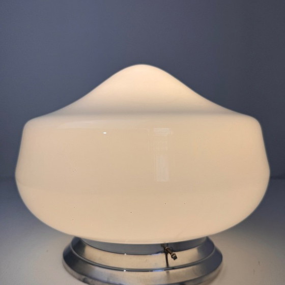 Vintage Opaline Glass Ceiling or Wall Light (XL) (photo 4 of 7)