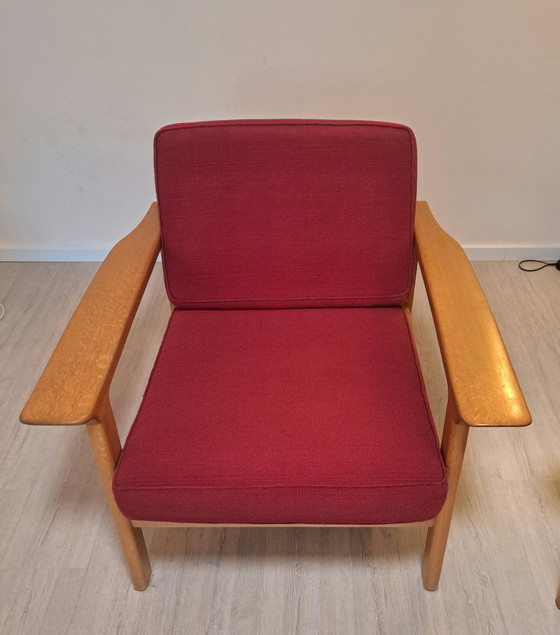 Vintage Knoll Antimott Seating Set – Sofa Bed + 2 Lounge Chairs – Mid Century 1960s/70s – Couches, Wood (photo 3 of 13)
