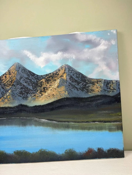 Olio su tela Paesaggio di montagna – Dipinti e disegni, Canvas (photo 12 of 15)