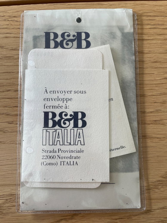 Image 1 of 6 B&B Italia leather dining chairs – vintage Italian design