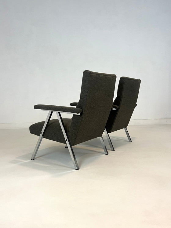 Chaises & fauteuils vintage – Années 1970 – Textile, Chrome, Modern (photo 3 of 7)