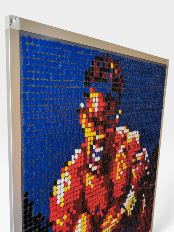 Muhammad Ali / Cassius Clay / Pop Art / Mosaico Pixel Art – Decorazioni murali, Metallo, Plastica (photo 5 of 9)