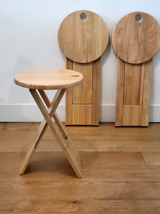 Image 1 of Set van 3 vintage Suzy stools van Adrian Reed voor Princes Design Works
