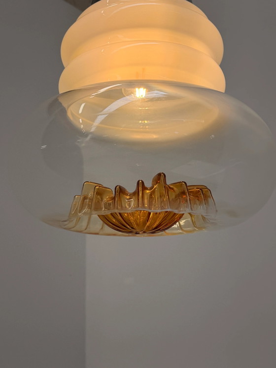 Vintage Murano stijl glazen hanglamp – Hanglampen, Glass (photo 3 of 4)