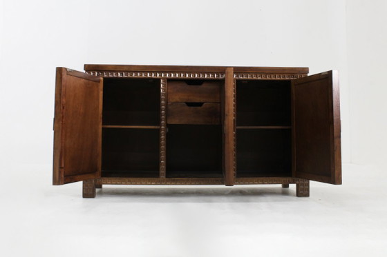 Image 1 of Vintage Spanish Brutalist Sideboard Dresser