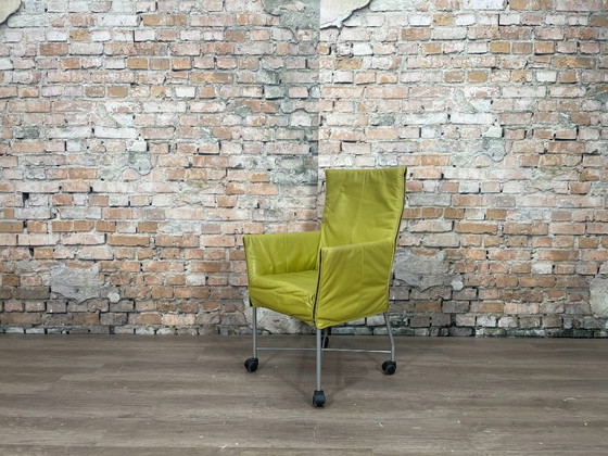 4x Montis Chaplin - verde | Gerard van den Berg – Sillas de comedor, Cuero, Metal (photo 2 of 7)