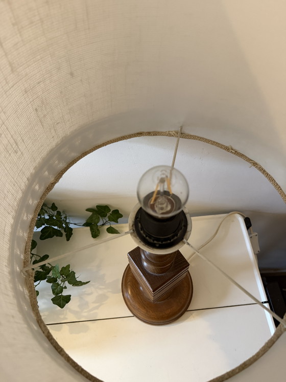 70s Lamp – Table lamps, Wood, Textile (photo 4 of 6)