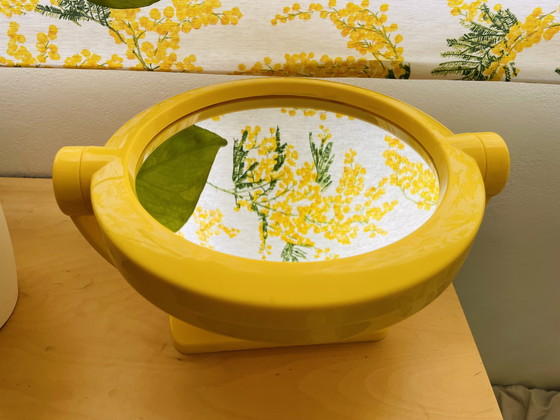 Image 1 of Specchio da salotto ingranditore girevole bifacciale in stile moderno di metà secolo