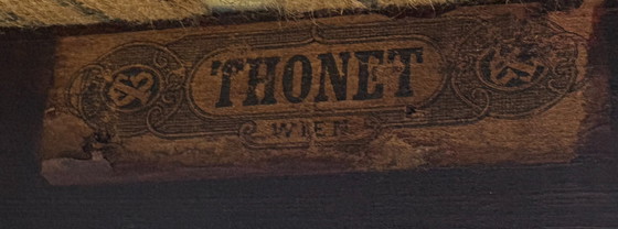 Image 1 of Originele Thonet-bank circa 1900 – Art Nouveau/Weense bank met messing rugleuning.