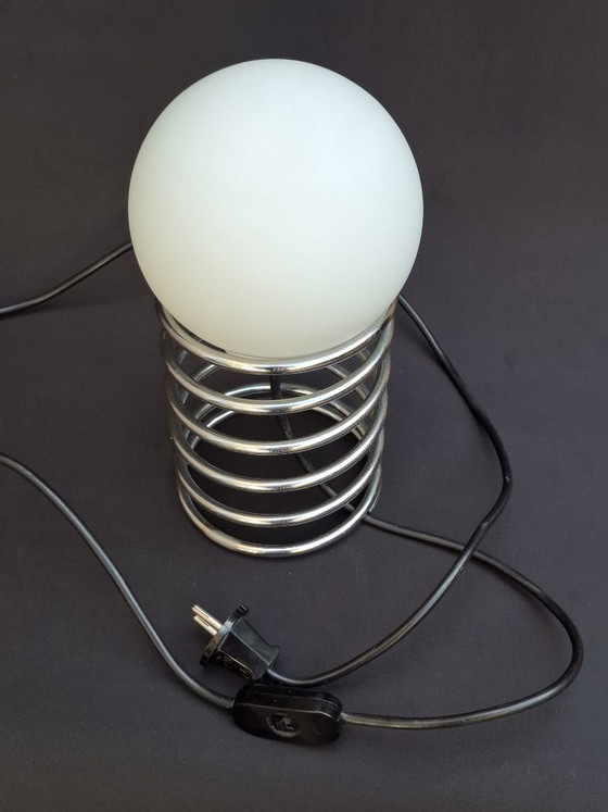 Originale Ingo Maurer „Spring“-Tischleuchte für Honsel – 1970er Jahre – Space-Age-Design (Top-Zustand!) (photo 10 of 11)
