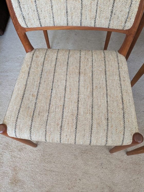 Image 1 of Vintage set van 4 Deense eetkamerstoelen, Niels Otto Møller, model 80