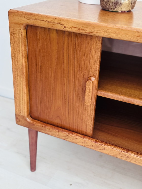 Vintage Midcentury Teak Sideboard Tambour Doors – Wood (photo 6 of 13)