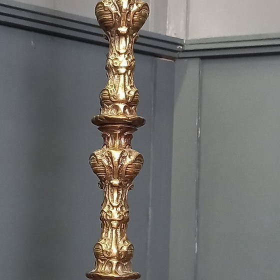 Image 1 of Lámpara de pie francesa barroca de bronce (1920-1930)